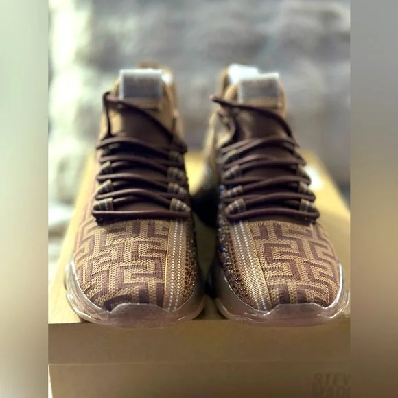 🍫BRAND NEW STEVE MADDEN MAXIMA CHOCOLATE🍫SNEAKERS SZ 9.5🔥RARE STYLE & COLOR🔥 - Picture 3 of 12
